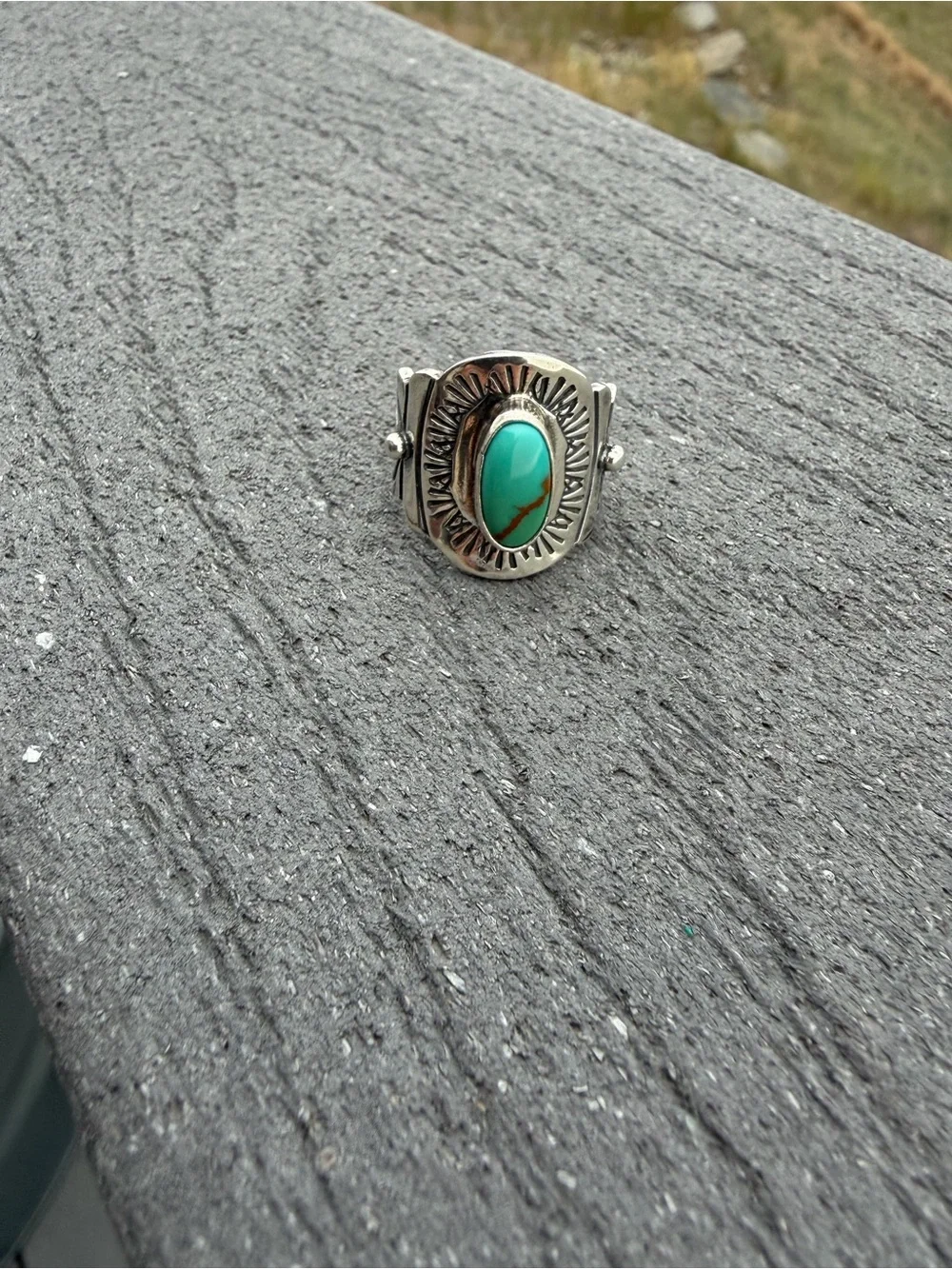 Turquoise and Silver Ring